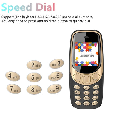 SERVO Small Mobile Phone Bluetooth Dialer Magic voice Low Radiation Telephone Call Recording 2/3 SIM GSM Unlocked Mini Cellphone