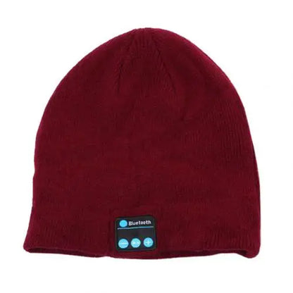 Winter Bluetooth USB Rechargeable Music Headset Warm Knitting Beanie Hat Cap Breathable Men Gorras Hats Warm Casual Lady Beanies