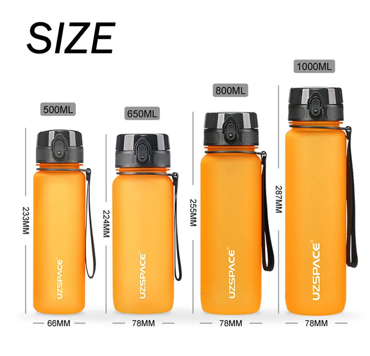 New 500/1000ml Sports Water Bottle Portable Leakproof Shaker Drinkware Outdoor Tour Gym Fitness Cup Tritan Plastic Jugs BPA Free