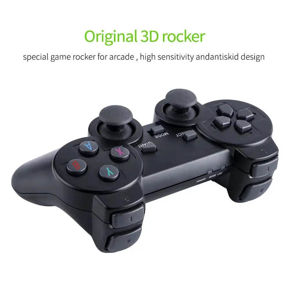 Video Game Stick Lite 4K HD Video Game M8 Console 64GB Double Wireless Controller For 10000 Retro Games Kid Xmas Gift - MarvelouStoree