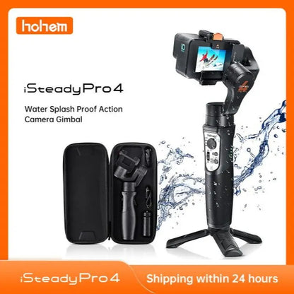 Hohem iSteady Pro4 3-Axis Gimbal Stabilizer Anti-Shake Wireless Control Battery Charger for GoPro hero 13/12/11/10/9/8/7/6