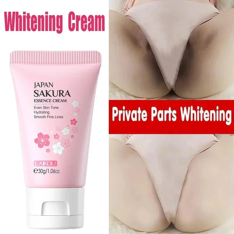 Inner Thigh Brighten Cream Bleaching Armpits Elbows Knees Moisturize Body Lotion Cream Brighten Lighten Whiten Smooth Skin Care