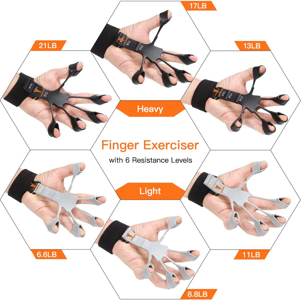 Silicone Gripster Finger Hand Grip Strengthener Finger Exerciser Gym Fitness Training And Exercise Dropshipping Wholesale