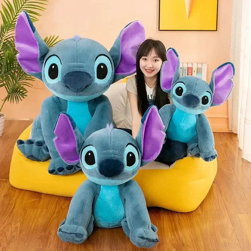 Kawaii Disney Giant Size Lilo&stitch Plush Stuffed Doll Cartoon Animal Couple Sleeping Pillow Softmaterial Toy For Children Gift