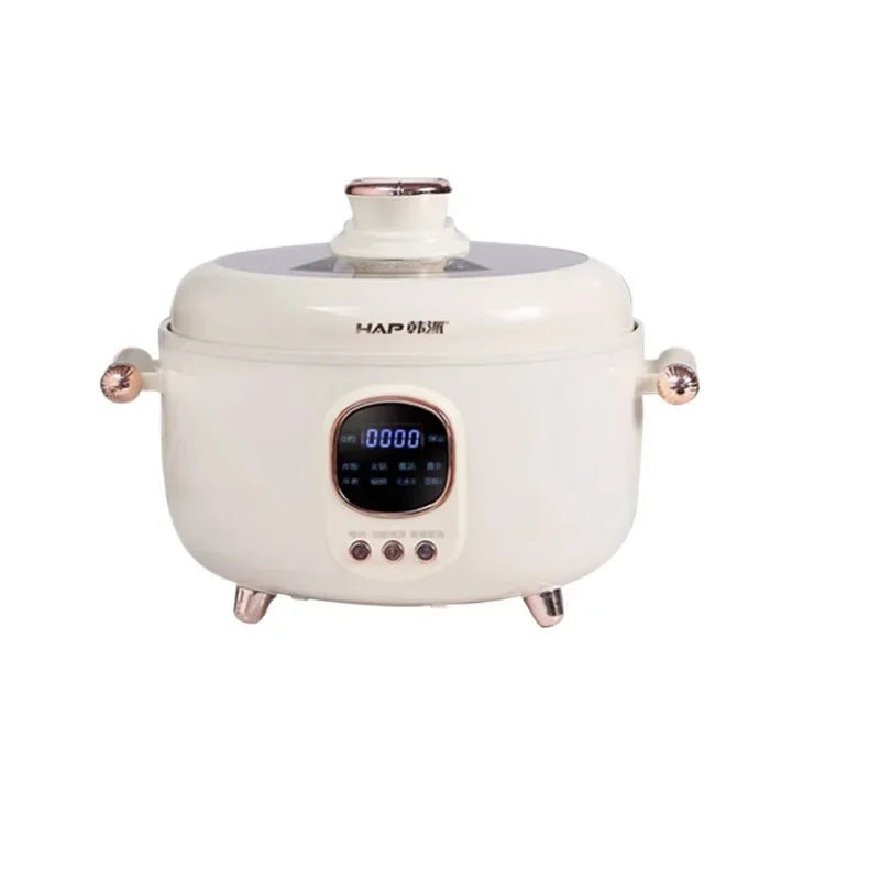 Marveloustoree Smart fast cooker three-grid inner tank electric pressure cooker household rice cooker double-grid multi-functional electric hot pot Yuanya