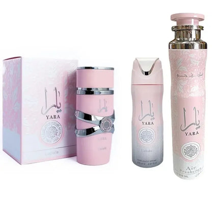 Marveloustoree LATTAFA YARA PERFUME, YARA SPRAY & AIR FRESHENERFloral Fragrance Pack Bottle Gift Prop Tropical Scented Scent Aroma