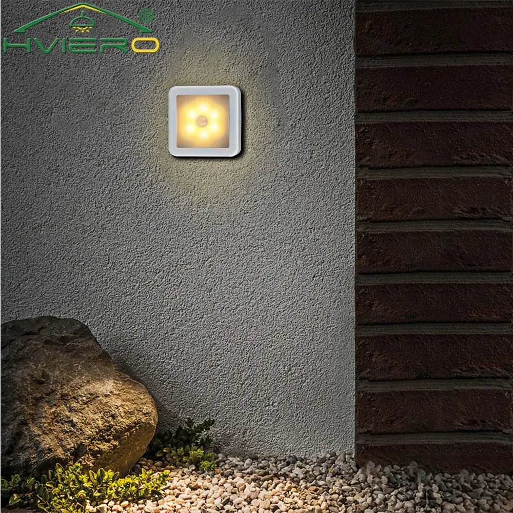 LED Night Light Smart Motion Sensor Battery USB Charging Operated Bedside Lamp Living Room Hallway Pathway Toilet Home Lighting - MarvelouStoree