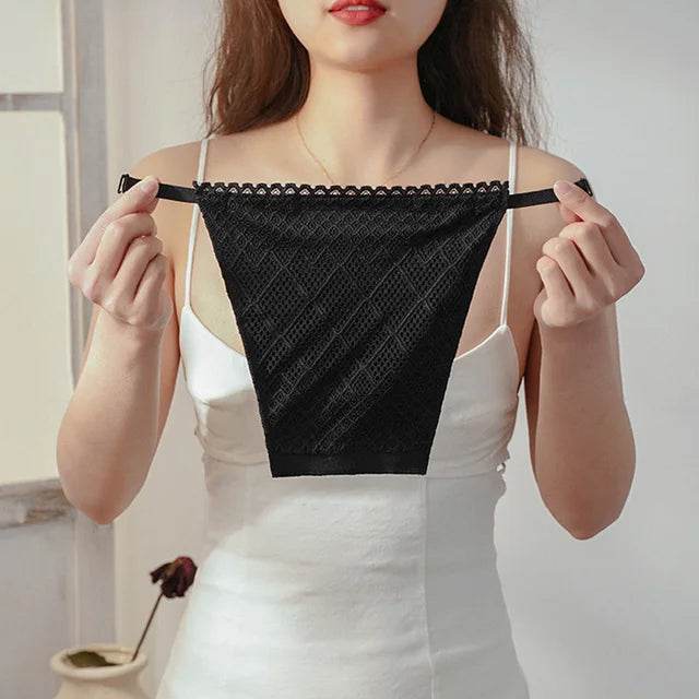 Lace Cleavage Cover Up Women Camisole Elastic Band Easy Clip-On Camisole Bras Insert Wrapped Chest Protection Covering Tube Top - MarvelouStoree