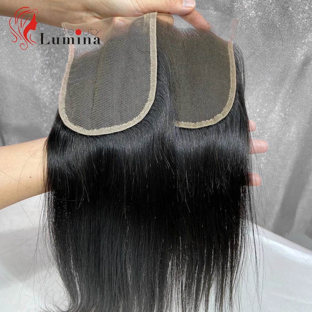 Lace Frontal Closure 13X4 Straight Frontal Only 100% Human Hair 13x4 Frontal Ear to Ear Lace Frontal with Pre Plucked Baby Hair - MarvelouStoree