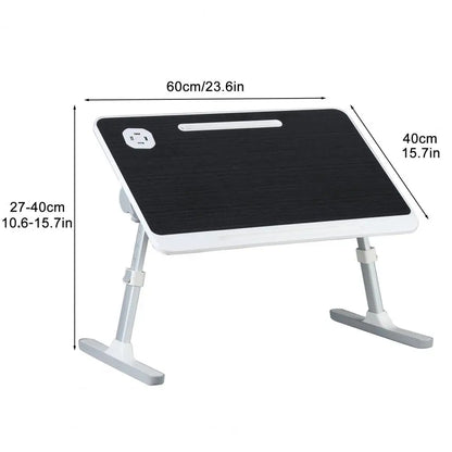 Marveloustoree Laptop Bed Tray Table Height Angle Adjustable Laptop Bed Stand Portable Lap Desk with Foldable Legs Foldable Lap Tablet Table