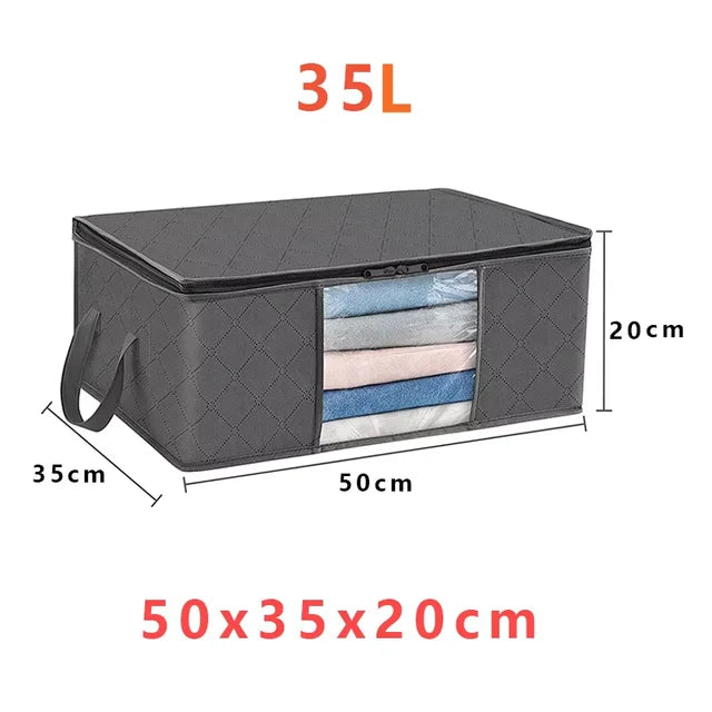 Large Capacity Clothes Storage Bag Foldable Blanket Storage Bags Storage Containers for Organizing Bedroom Closet Clothing