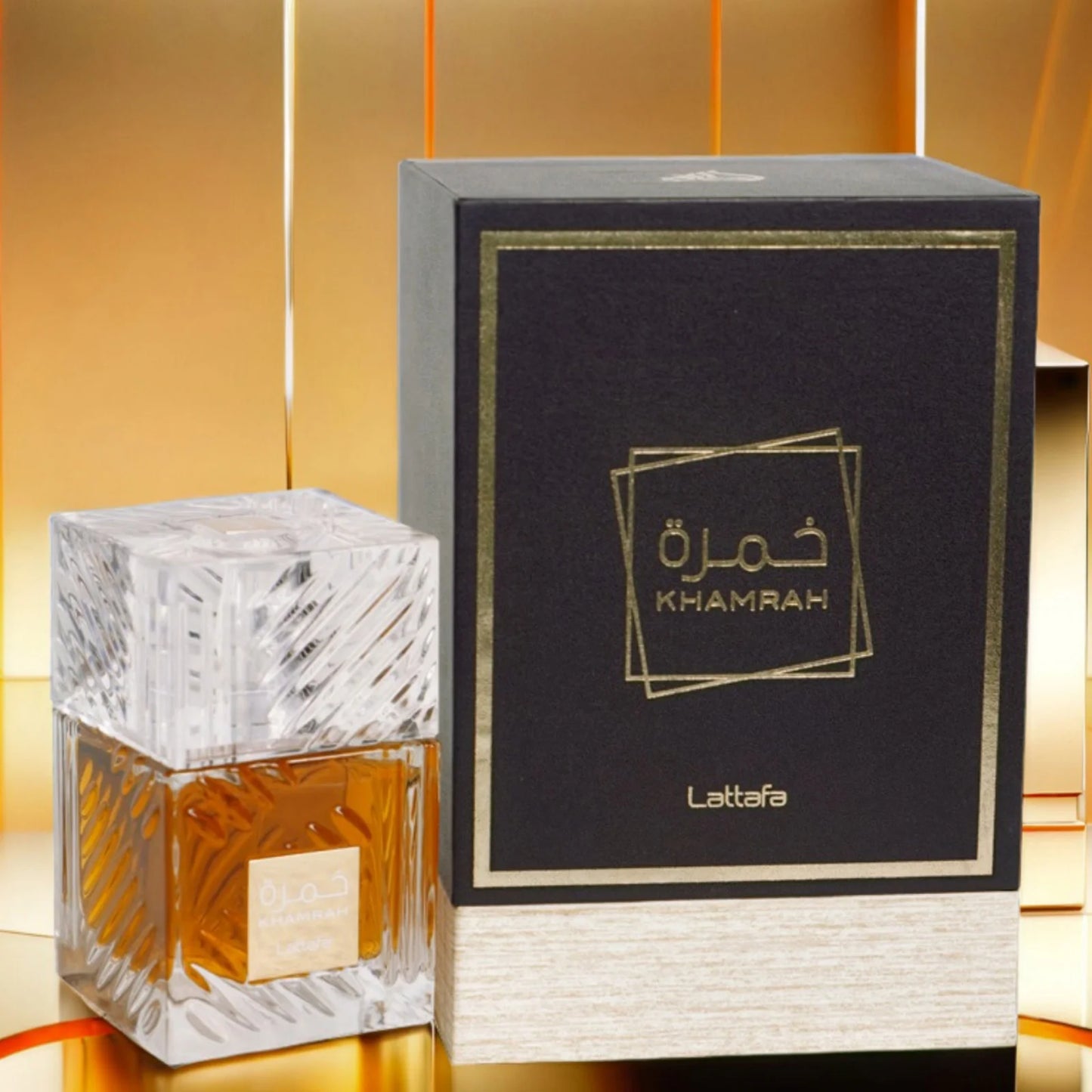 Marveloustoree Lattafa-Khameah Unisex Perfume Spray 3.4 Oz Elegant Spicy Fragrance With Warm Notes Of Vanilla And Amber Wood Christmas Gift