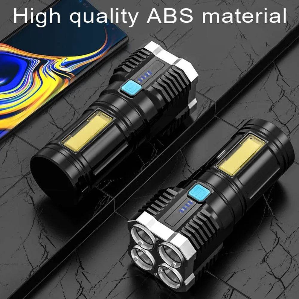 Led Mini Diving Rechargeable High Lumens Torch Long Range Powerful Camping Taschenlampe Linterna Flashlights - MarvelouStoree