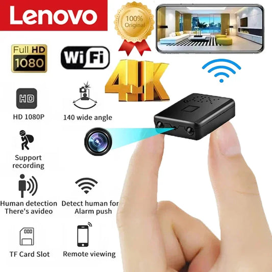 Lenovo XD Pro Mini Camera Full HD 4K WiFi 5G Night Vision Remote Security Monitoring Home Protection Waterproof Video Recorder