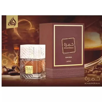 Marveloustoree Long-lasting Men's Cologne Parfum Lattafa Perfumes Khamrah Middle Eastern Arabic Neutral High-end Fragrance Perfume Masculino