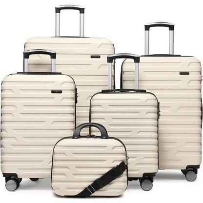 Luggage 5 Piece Sets, Expandable Luggage Sets Clearance, Suitcases with Spinner Wheels, Hard Shell Luggage Carry - MarvelouStoree