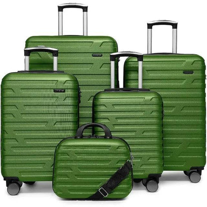 Luggage 5 Piece Sets, Expandable Luggage Sets Clearance, Suitcases with Spinner Wheels, Hard Shell Luggage Carry - MarvelouStoree