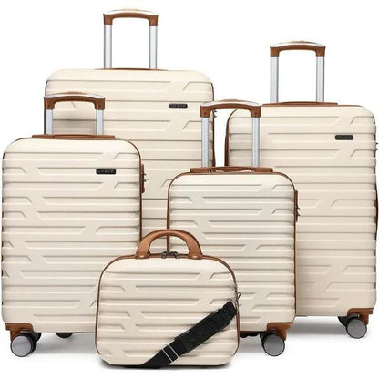 Luggage 5 Piece Sets, Expandable Luggage Sets Clearance, Suitcases with Spinner Wheels, Hard Shell Luggage Carry - MarvelouStoree