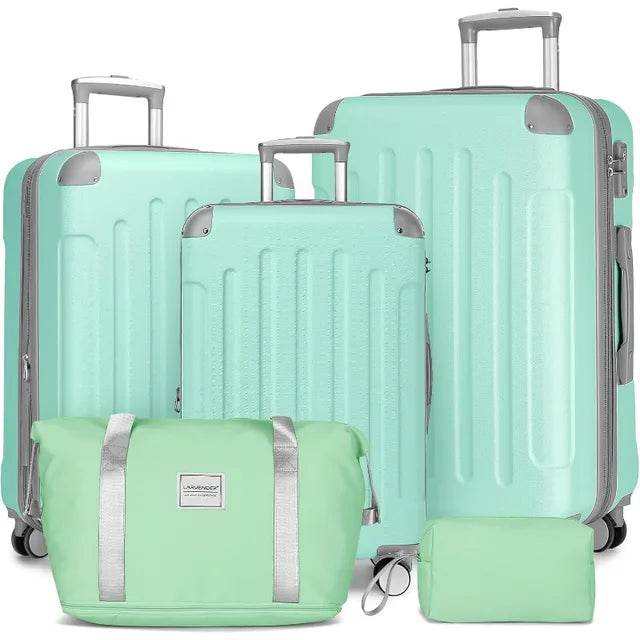 Luggage 5 Piece Sets, Expandable Luggage Sets Clearance, Suitcases with Spinner Wheels, Hard Shell Luggage Carry - MarvelouStoree