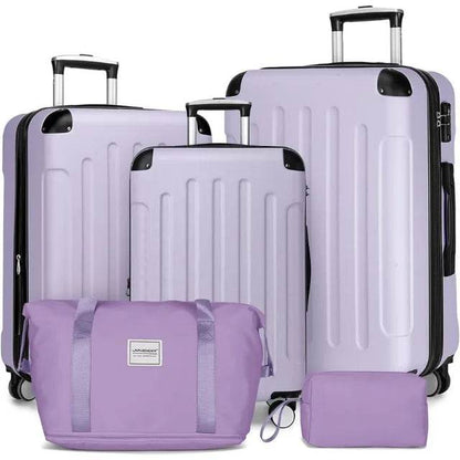 Luggage 5 Piece Sets, Expandable Luggage Sets Clearance, Suitcases with Spinner Wheels, Hard Shell Luggage Carry - MarvelouStoree