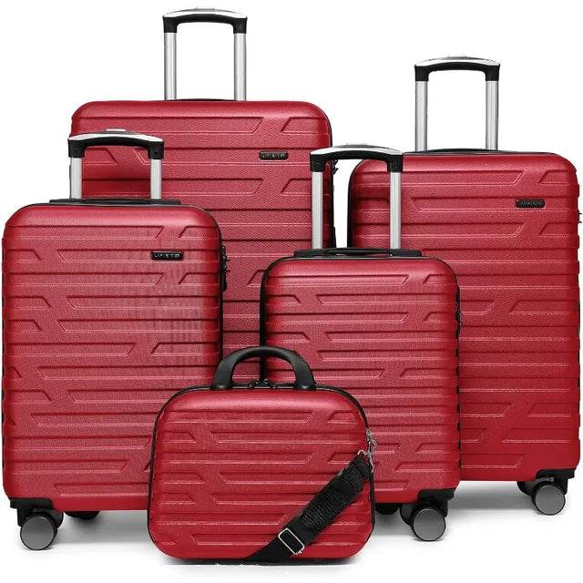 Luggage 5 Piece Sets, Expandable Luggage Sets Clearance, Suitcases with Spinner Wheels, Hard Shell Luggage Carry - MarvelouStoree