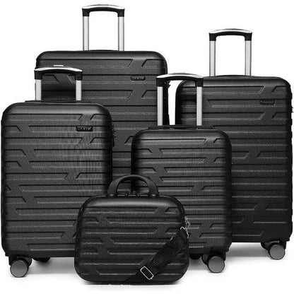 Luggage 5 Piece Sets, Expandable Luggage Sets Clearance, Suitcases with Spinner Wheels, Hard Shell Luggage Carry - MarvelouStoree