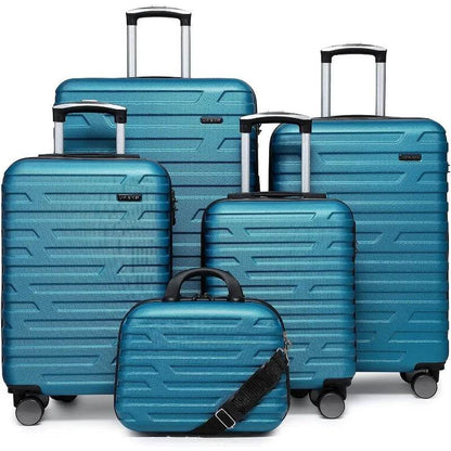 Luggage 5 Piece Sets, Expandable Luggage Sets Clearance, Suitcases with Spinner Wheels, Hard Shell Luggage Carry - MarvelouStoree