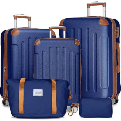 Luggage 5 Piece Sets, Expandable Luggage Sets Clearance, Suitcases with Spinner Wheels, Hard Shell Luggage Carry - MarvelouStoree