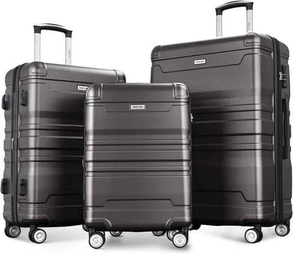 Luggage Sets 3 Piece Suitcase, Hardside Suit case with Spinner Wheels Lightweight Lock, 20/24/28 Inch - MarvelouStoree