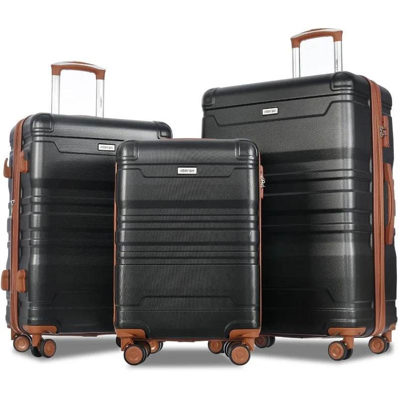 Luggage Sets 3 Piece Suitcase, Hardside Suit case with Spinner Wheels Lightweight Lock, 20/24/28 Inch - MarvelouStoree