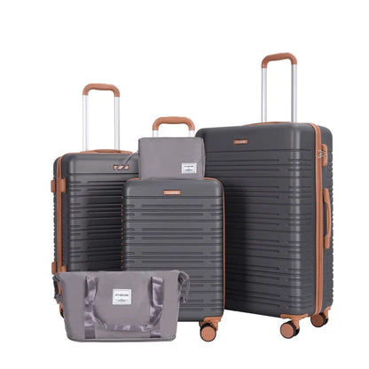 Luggage Sets 5 Piece Suitcases with Double Spinner Wheel,Suitcase Set ABS Hard Case Luggage with TSA Lock,Travel Duffle Bag