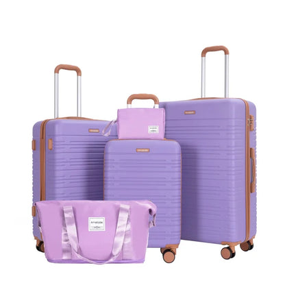 Luggage Sets 5 Piece Suitcases with Double Spinner Wheel,Suitcase Set ABS Hard Case Luggage with TSA Lock,Travel Duffle Bag