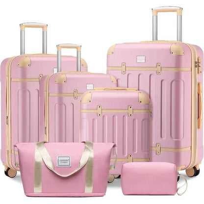 Luggage Sets 6 Piece, Expandable Luggage Set Clearance for Women, Suitcases with Wheels, Hardside Hard Shell Travel Luggage - MarvelouStoree