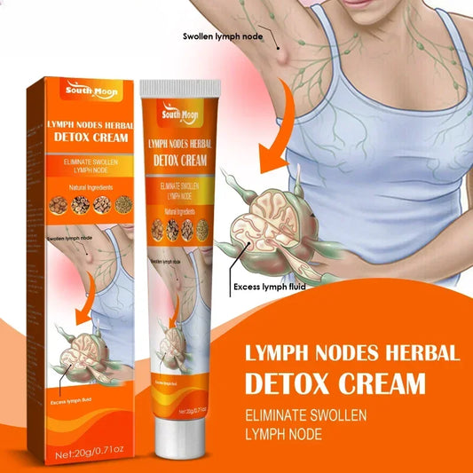 Lymphatic Detox Health Cream Massage Repair Ointment Anti-swelling Herbs Cream Unclog the Neck Armpit Breast Lymph Health Care