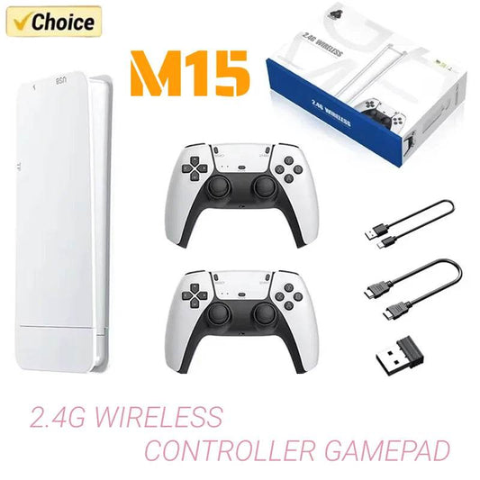 MarveloustoreeM15 Game Stick Mini TV Handheld Game Classic 4K Retro Game Wireless Controllers HD Output Gaming Consola for PS1 Arcade - MarvelouStoree