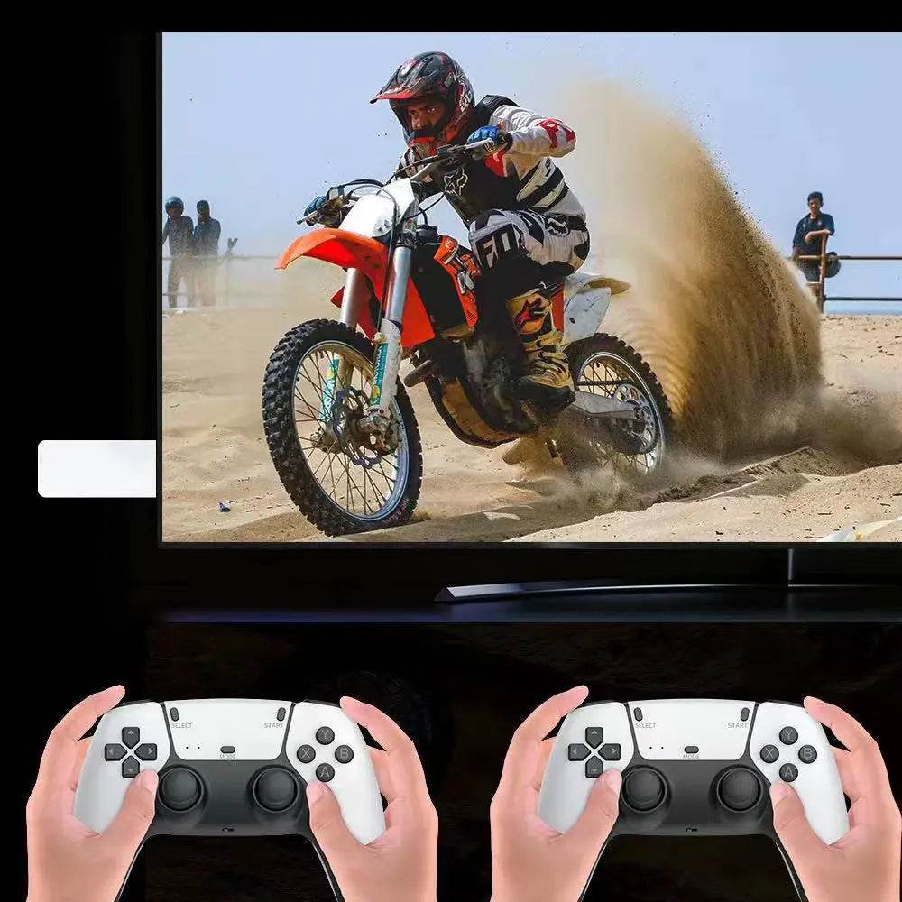 Marveloustoree M15 Game Stick Mini TV Handheld Game Console Wireless Gamepads Video Game 64G 20000+ Retro Game HD Output Two-player for PS1 Etc - MarvelouStoree