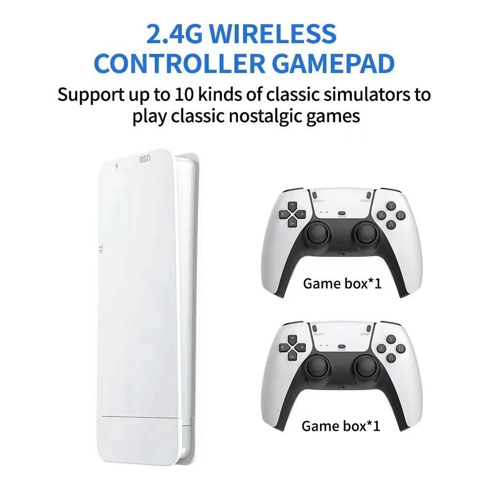 Marveloustoree M15 Game Stick Mini TV Handheld Game Console Wireless Gamepads Video Game 64G 20000+ Retro Game HD Output Two-player for PS1 Etc - MarvelouStoree