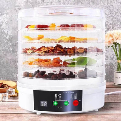 MINI Digital Food Dehydrator Vegetables Fruit Dryer Household Meat Drying Machine With 5 Trays 220V - MarvelouStoree