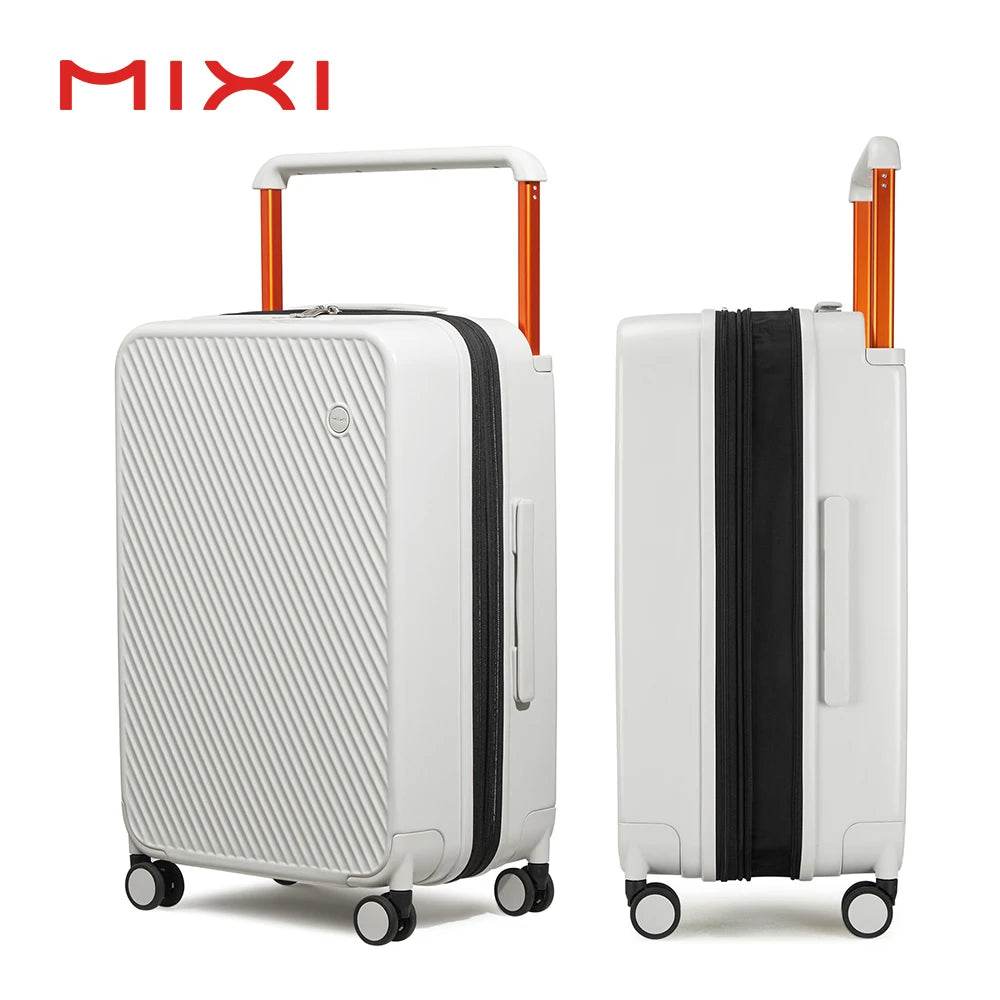 MIXI Expandable Carry On Luggage Lightweight Large Capacity Wide Handle PC Travel Suitcases Spinner Wheels TSA Lock 20 24 Inch - MarvelouStoree