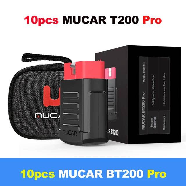 MUCAR BT200/BT200 Pro OBD2 Scanner Diagnostic Tool Bluetooth, Full System Automotive Scan Tool Free Oil/SAS 15 Reset Code Reader - MarvelouStoree