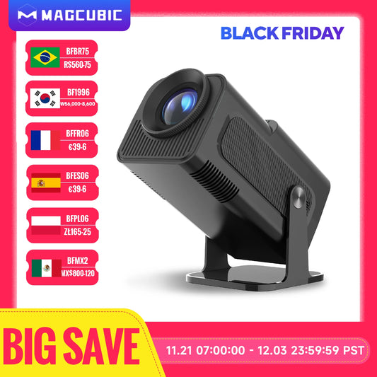 Magcubic 4K Android 11 Projector Native 1080P 390ANSI HY320 Dual Wifi6 BT5.0 1920*1080P Cinema portable Projetor upgrated HY300