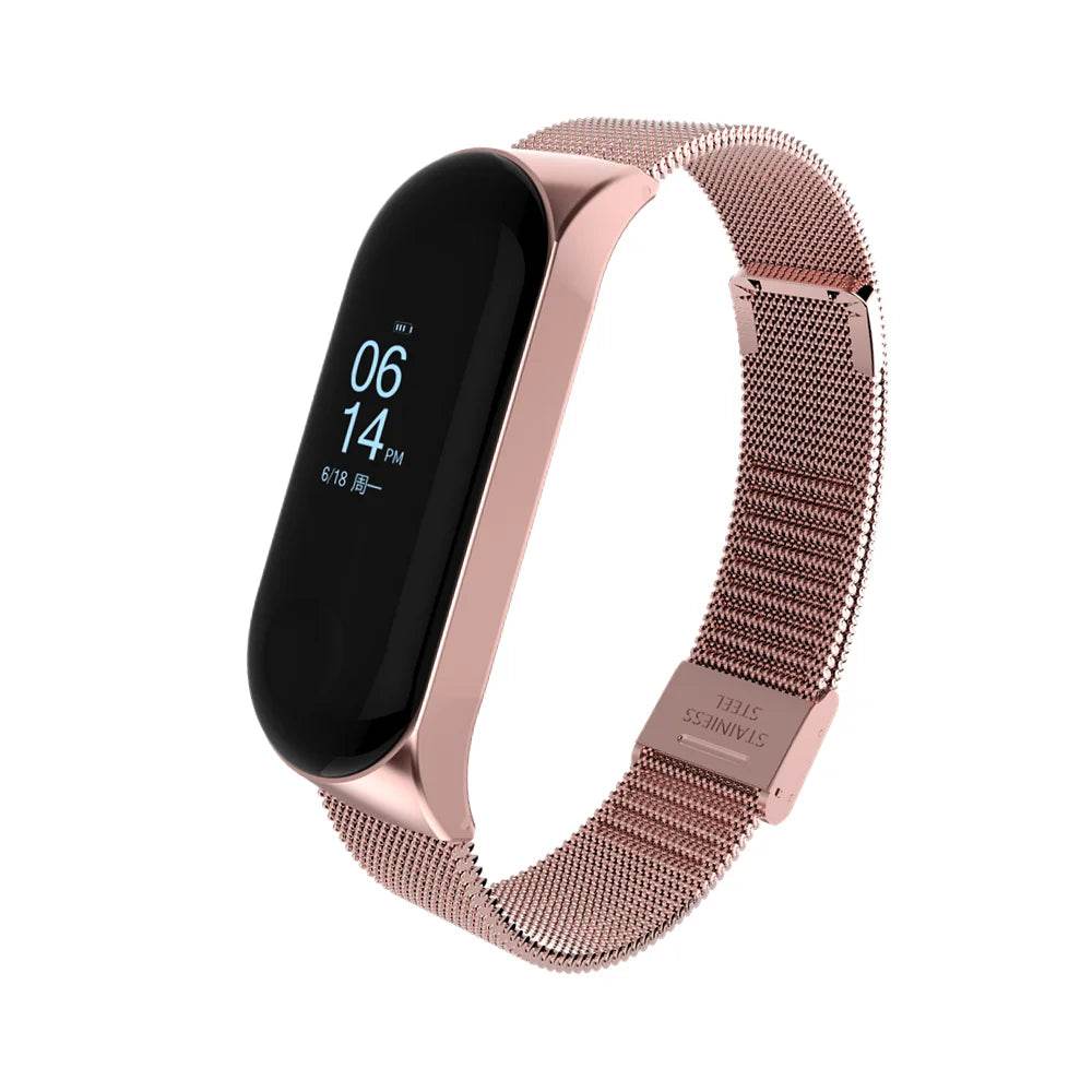 Mi Band 3 Wrist Strap Metal Screwless Stainless Steel For Xiaomi Mi Band 3 Strap Bracelet Miband 3 Wristbands Pulseira Miband3 - MarvelouStoree