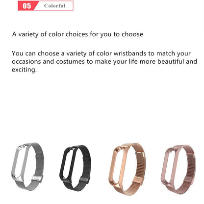 Mi Band 3 Wrist Strap Metal Screwless Stainless Steel For Xiaomi Mi Band 3 Strap Bracelet Miband 3 Wristbands Pulseira Miband3 - MarvelouStoree