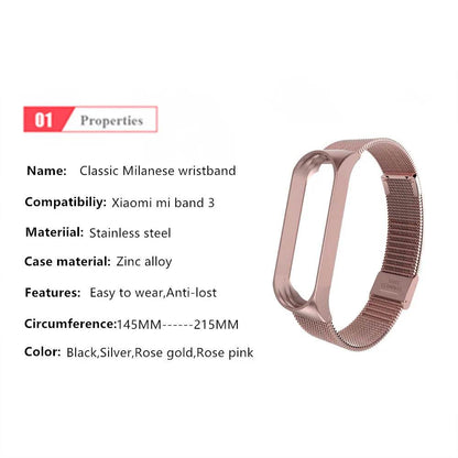 Mi Band 3 Wrist Strap Metal Screwless Stainless Steel For Xiaomi Mi Band 3 Strap Bracelet Miband 3 Wristbands Pulseira Miband3 - MarvelouStoree