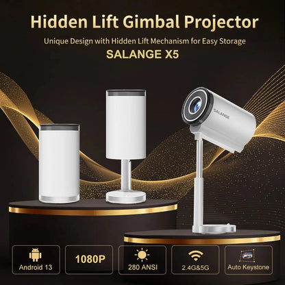 Mini 1080P Projector X5 Portable 4K video Supported Home Theater Video Beamer Compatible For Samsung Xiaomi and iOS