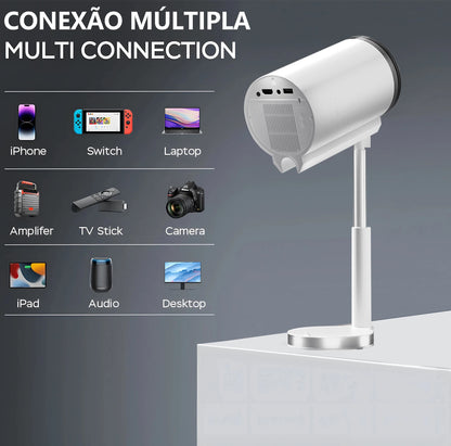 Mini 1080P Projector X5 Portable 4K video Supported Home Theater Video Beamer Compatible For Samsung Xiaomi and iOS