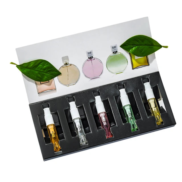 Mini Perfume Women 15ml Gift Box 5pcs Set Plant Floral Scent Perfumes De Mujer Originales Cologne Lasting Fragrance Parfüm Damen