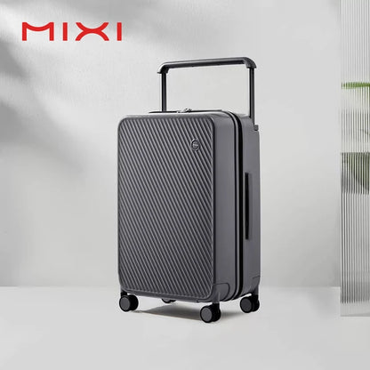 Mixi Gorgeous Wide Handle Suitcase 24" Travel Luggage Rolling Wheels Women Men 20" Carry On Cabin Hardside Patent Design M9276