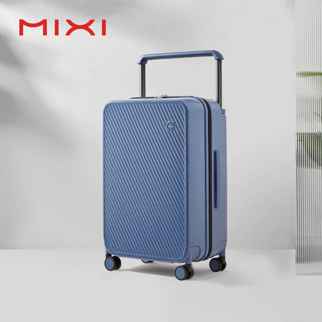 Mixi Gorgeous Wide Handle Suitcase 24" Travel Luggage Rolling Wheels Women Men 20" Carry On Cabin Hardside Patent Design M9276