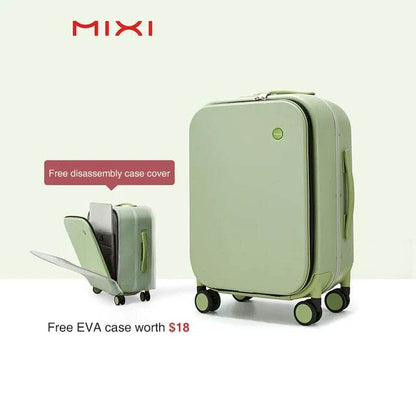 Mixi Patent Design Aluminum Frame Suitcase Carry On Rolling Luggage Beautiful Boarding Cabin 18 20 24 Inch M9260 - MarvelouStoree